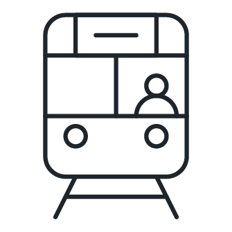Charcoal-Icon-Passenger-Train