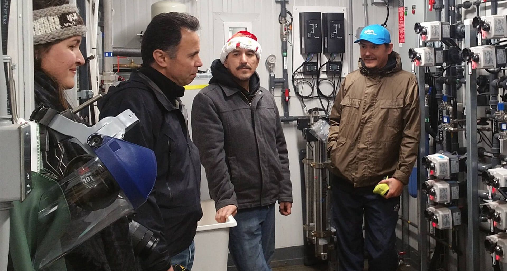 img-Collaboration inside of the new BIEX plant with Res-eau-WaterNET-Ti-azt-en Nation and CBC