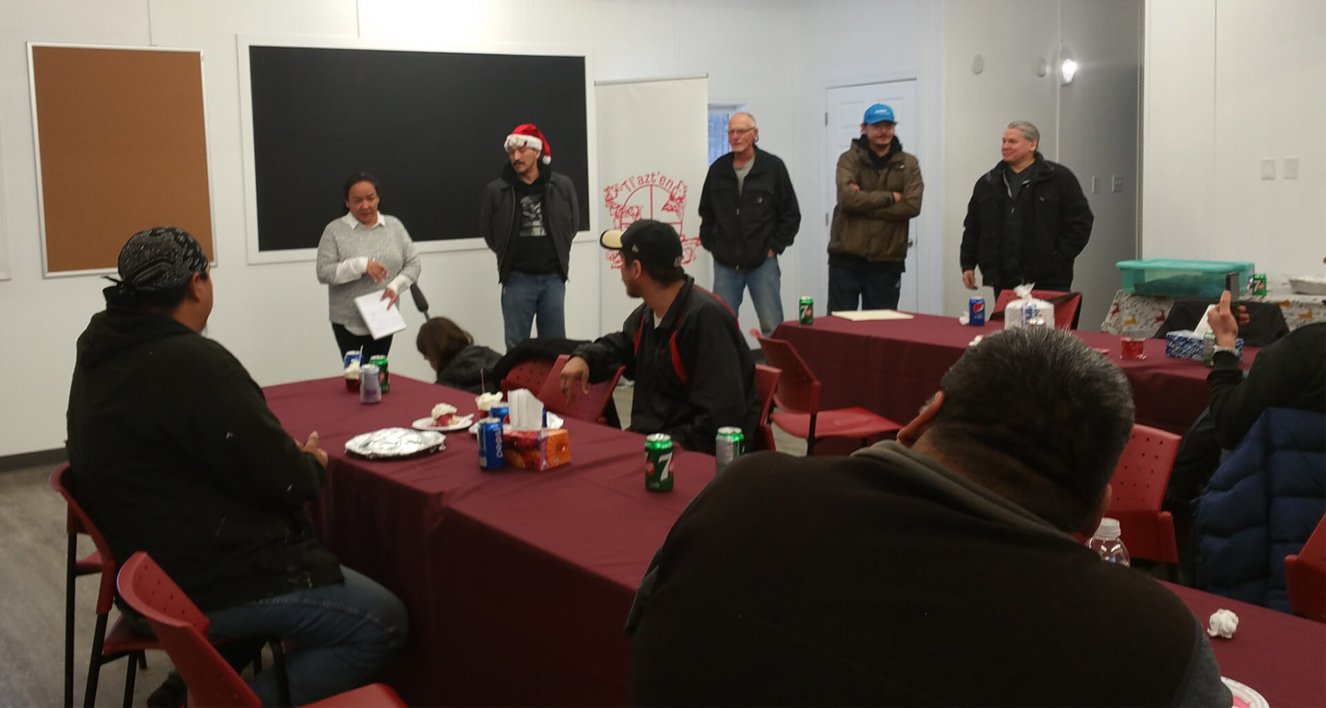 imgBoil water advisory lifting celebration in Middle River with Chief and other Tlazten Nation repre