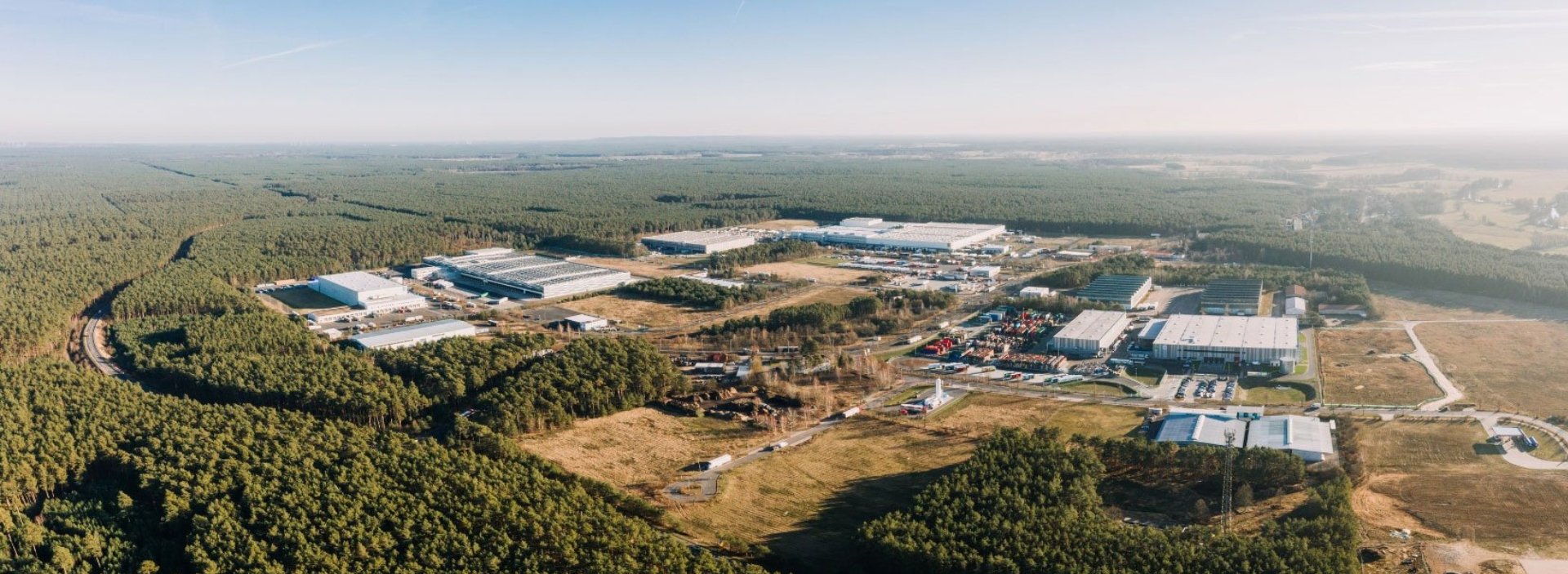 landscape image of a gigafactory facility