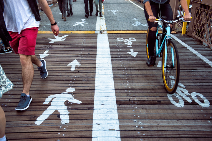 footpath cycling shared lane