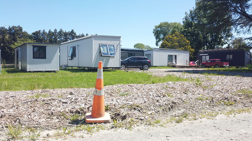 Te Karaka temporary houses