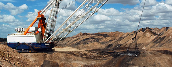Open pit coal mine