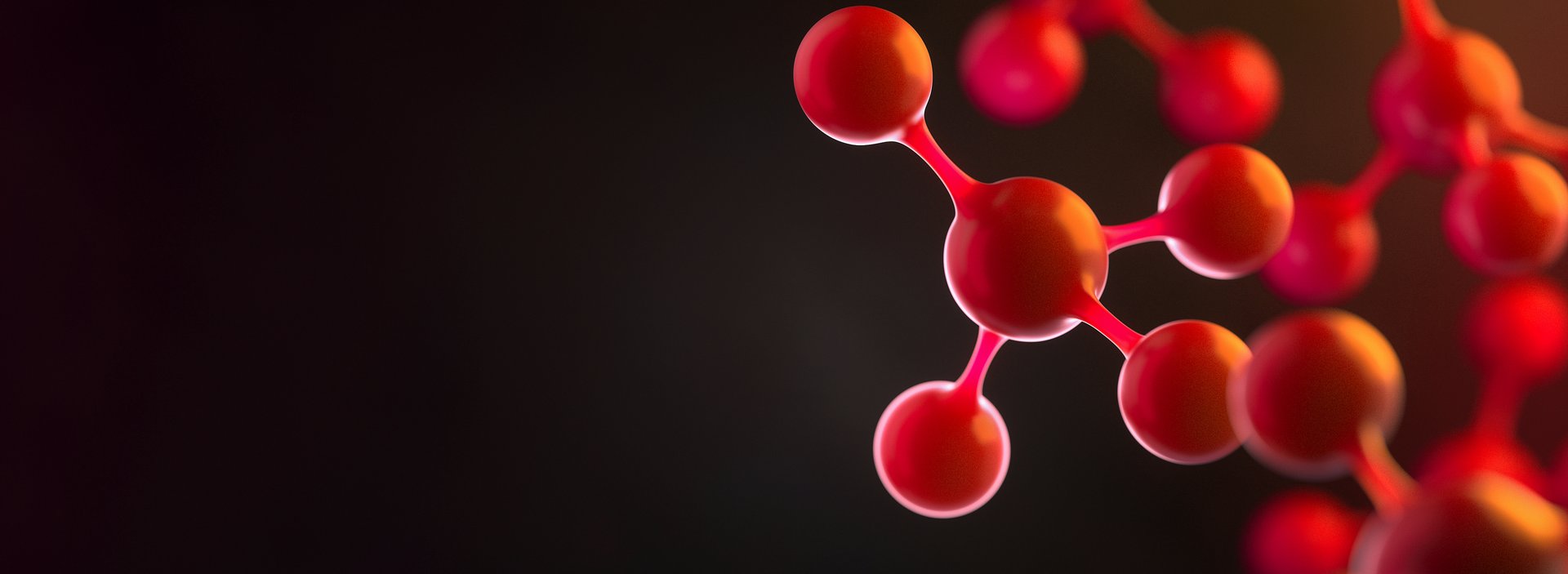 bnr-insikt paris karnkraft-molecule-model-science-concept-red