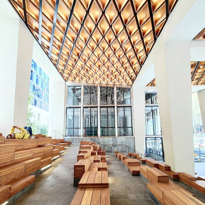 447 Collins seating illuminated by WSP in Australia's lighting design experts
