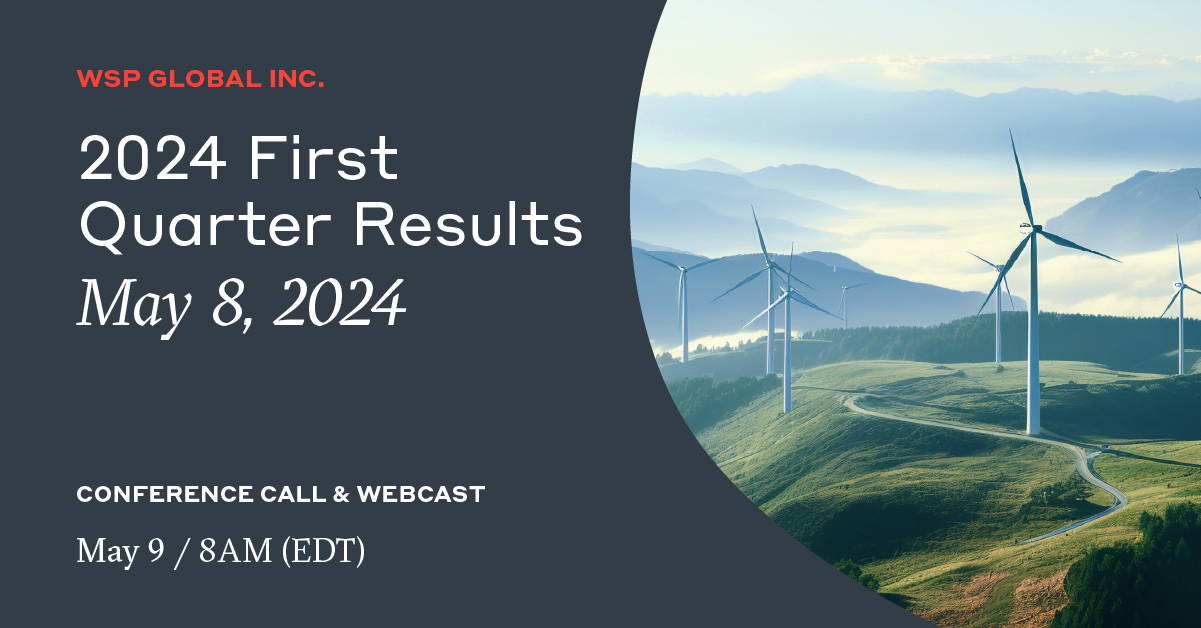 WSP reports Q1 2024 results and a strong start to the year | WSP