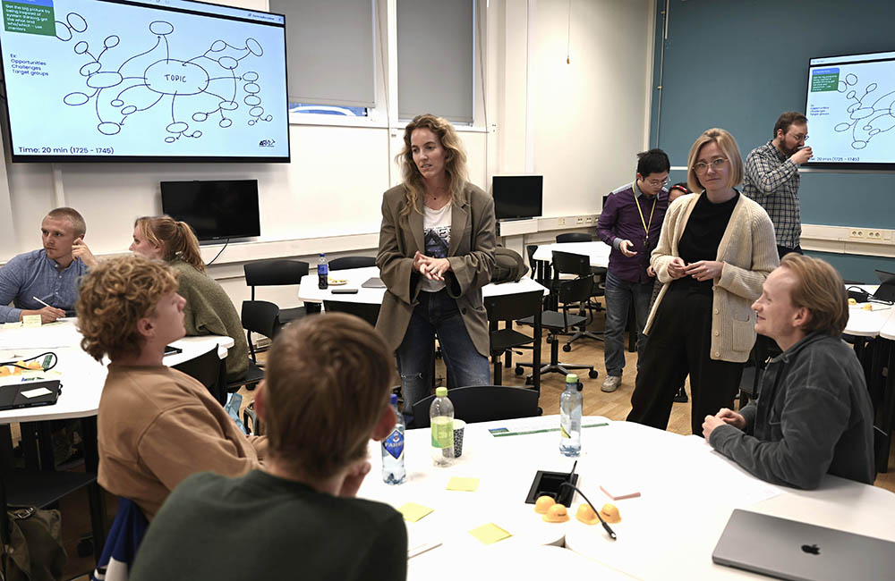 Vilde Lofthus Rooth fra WSP deltok som mentor på OsloMET under Sustainnovation 2023