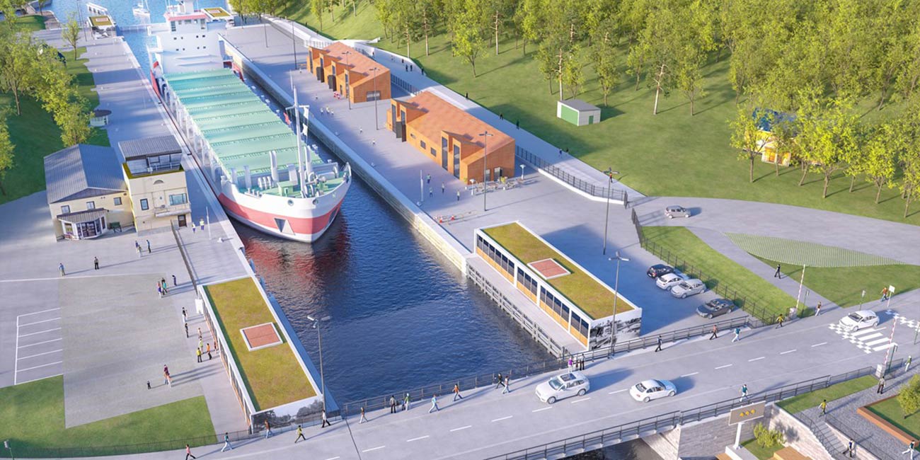 Södertälje sluss och kanal.