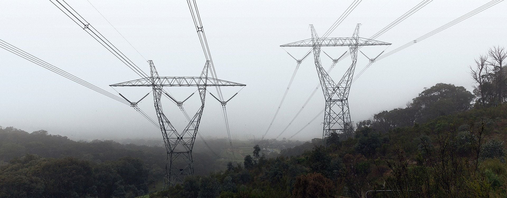Integral Energy ( now Endeavour Energy) - transmission lines in the fog