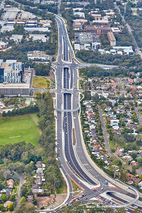 Northern-Beaches-Hospital-Road-Aerial