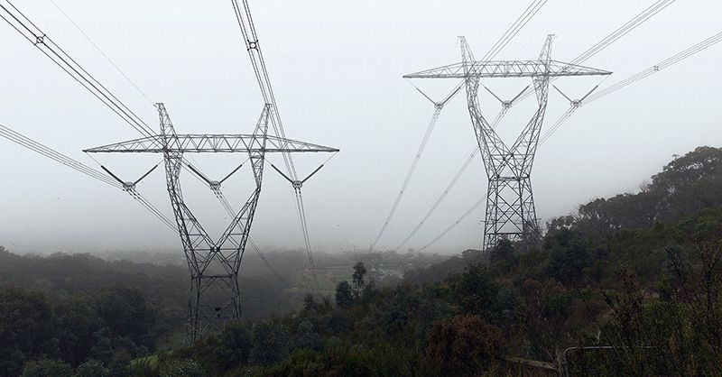 Integral Energy ( now Endeavour Energy) - transmission lines in the fog