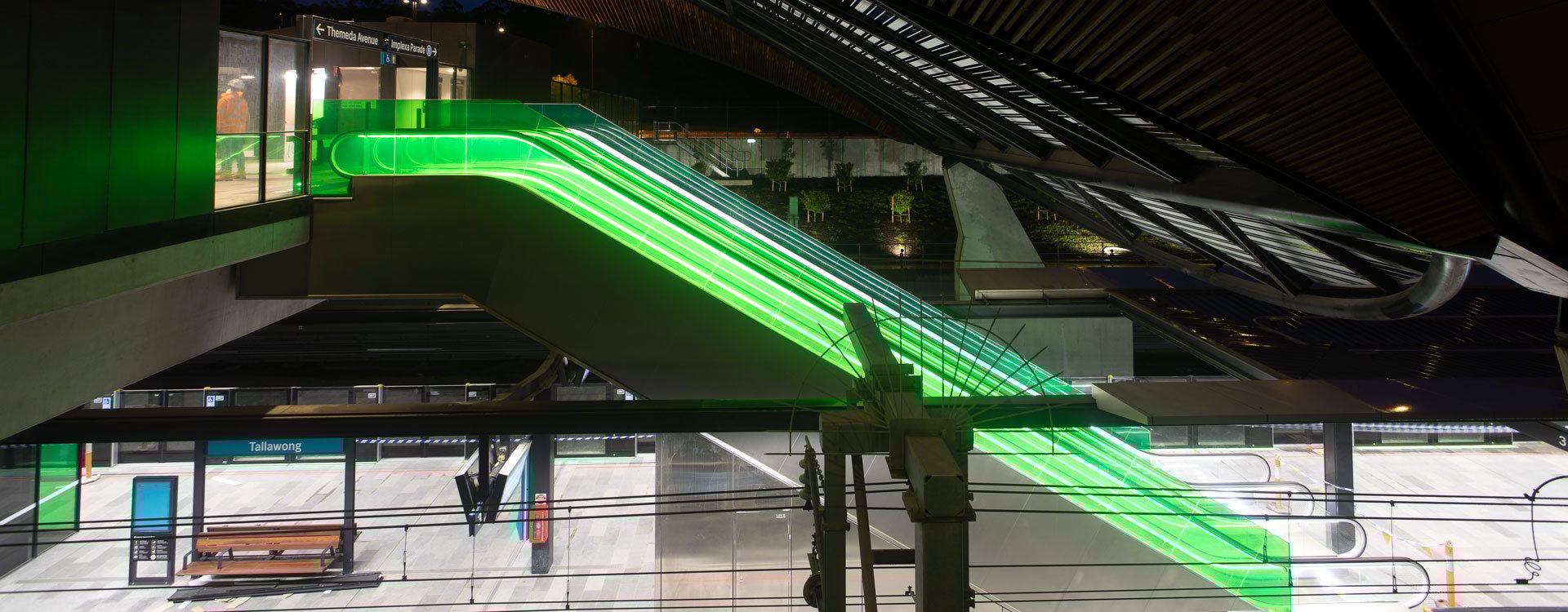 Sydney Metro North West station lighting design by WSP in Australia's expert consultants.