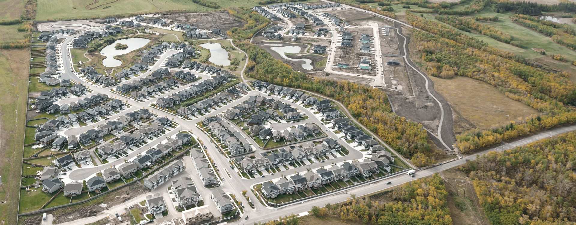 Le quartier résidentiel Starling at Big Lake est un lotissement de 64 hectares écoresponsable et durable, situé dans le nord-ouest d’Edmonton.