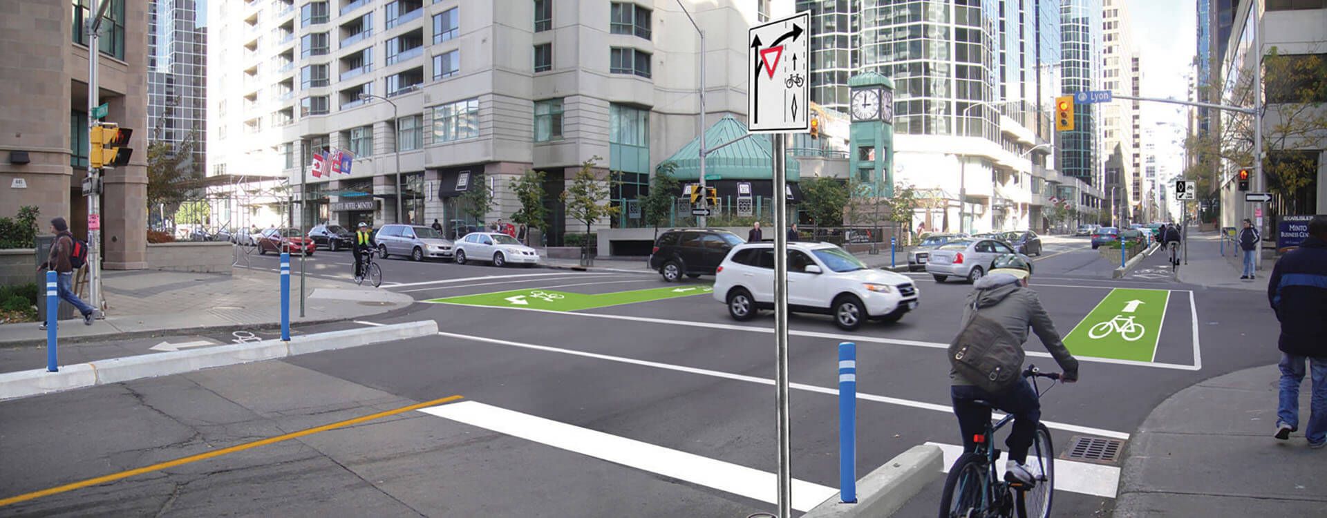 Laurier Avenue Segregated Bike Lane Design Pilot Project