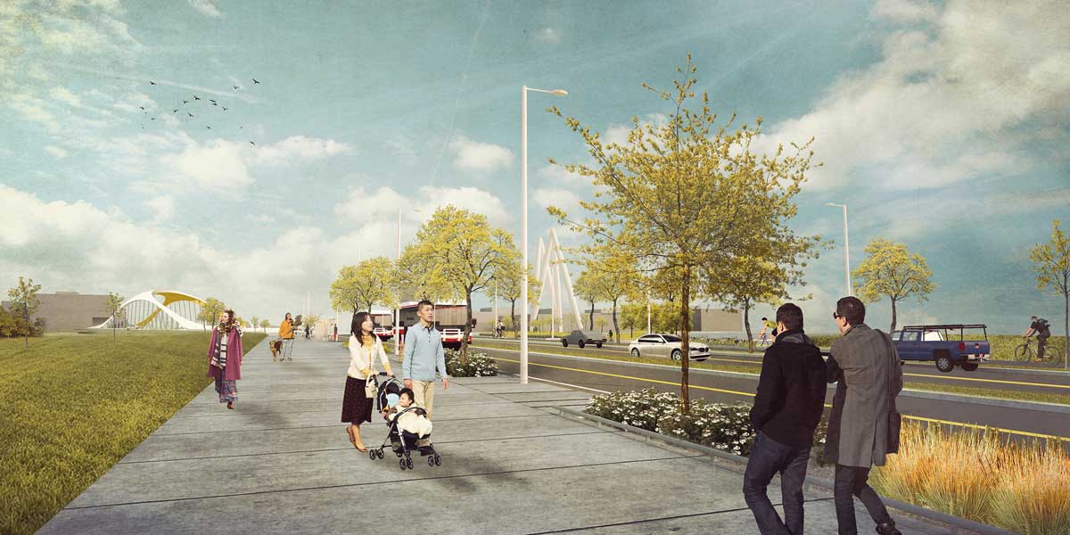 Port Lands Cherry East interim © Waterfront Toronto