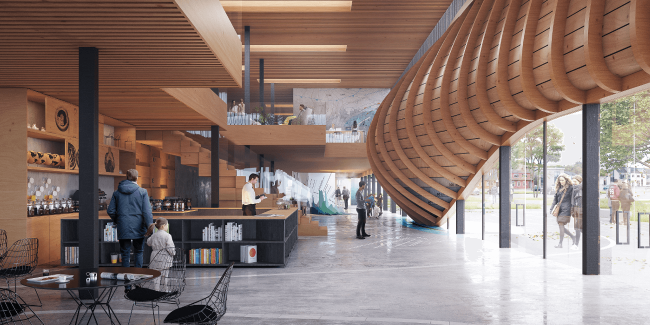 Lemvig’s climatorium, cafe and store view | WSP