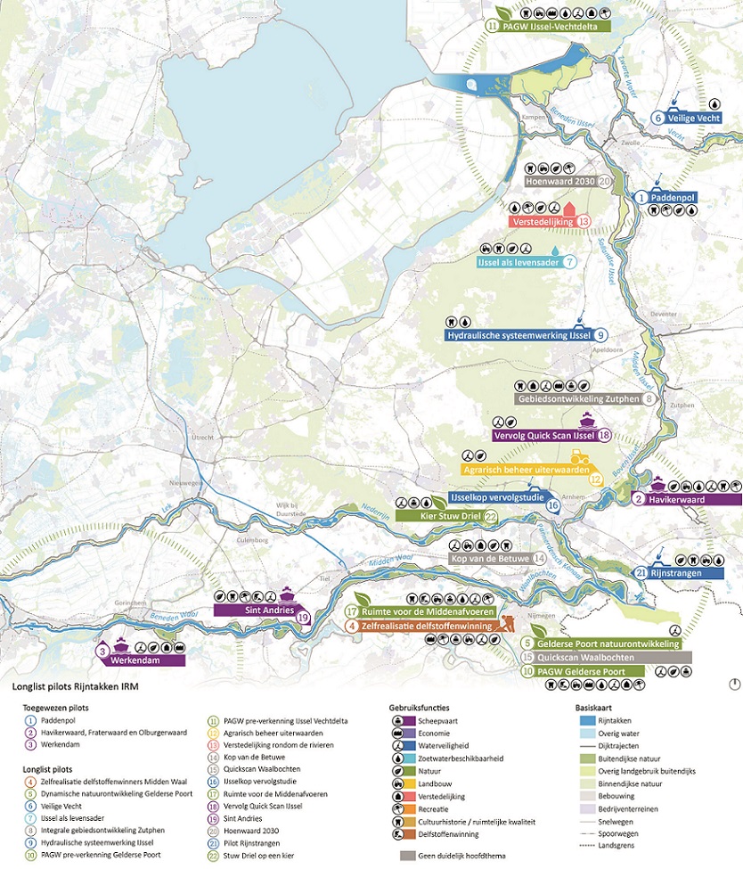 IRM pilots_Longlist overviewkaart_Defacto