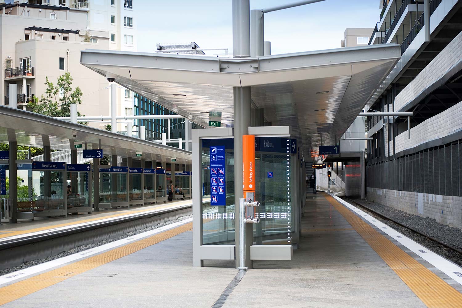 Newmarket Rail Station boarding platforms