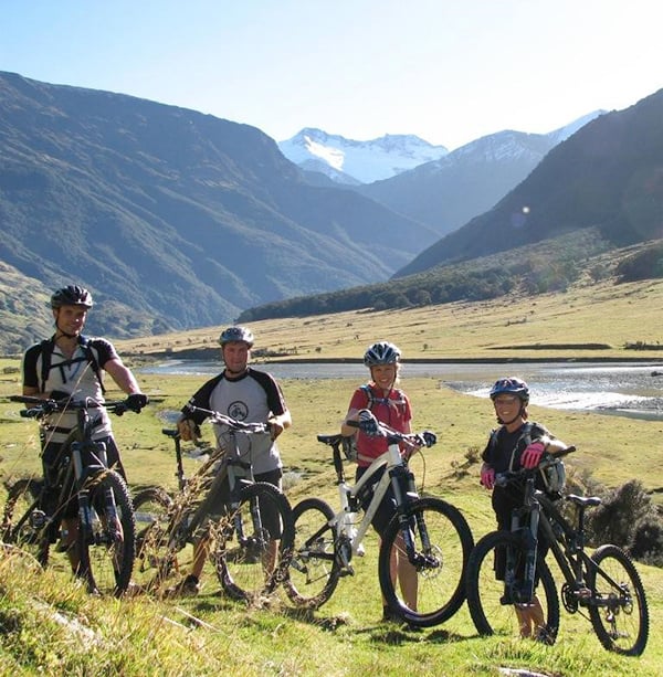 Some of the mountain bikers at the Nelson Club