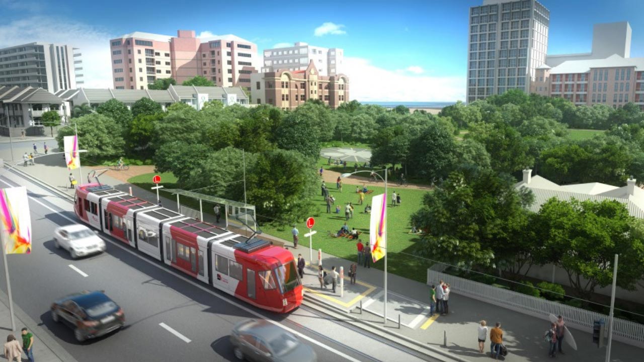 Newcastle-light-rail-in-urban-environment
