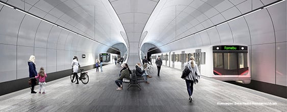 thn-Fornebu stasjon_Illustrasjon Zaha Hadid Architects_ A-lab