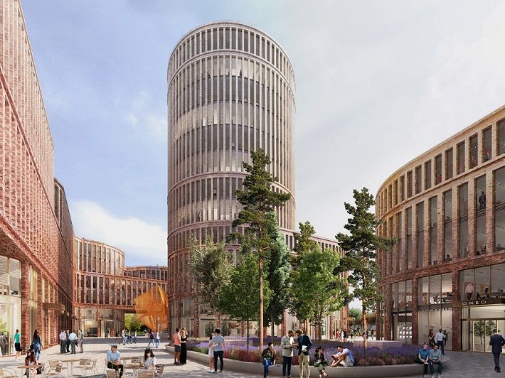Centrum Biurowe Fabryczna, Łódź, wizualizacja