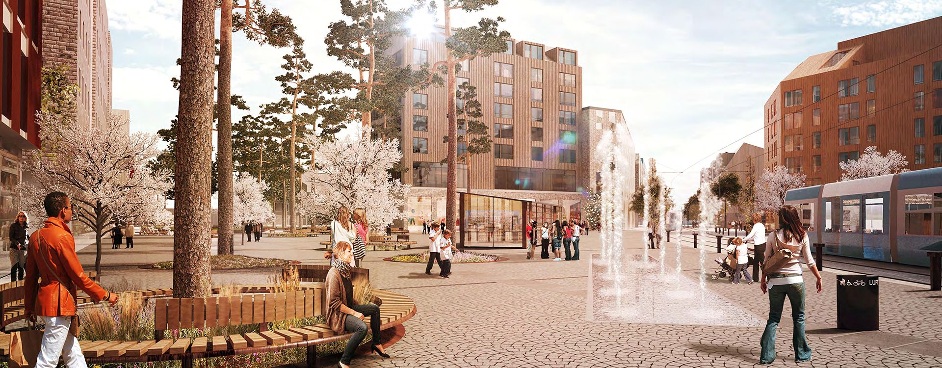 Talltorget i Rosendal Uppsala.
