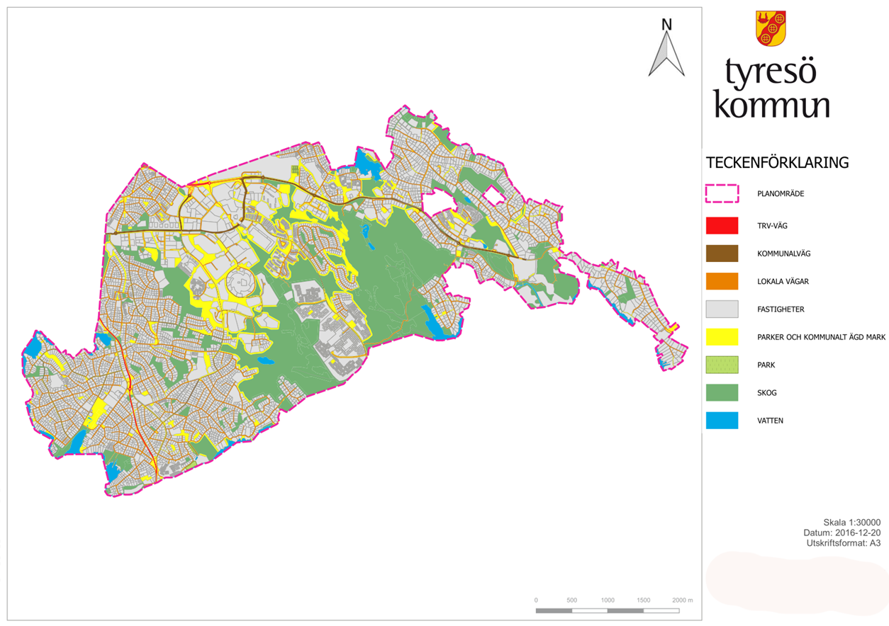 Översiktskarta Tyresö