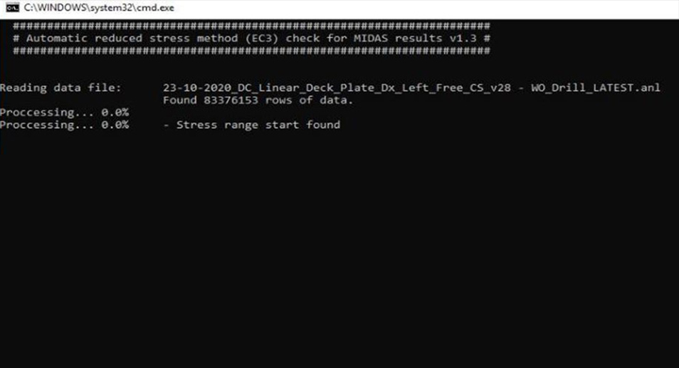 Python script for post-processing of results