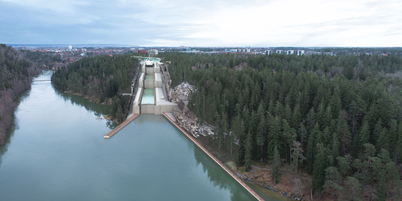 Visualisering av slussarna i Trollhättan